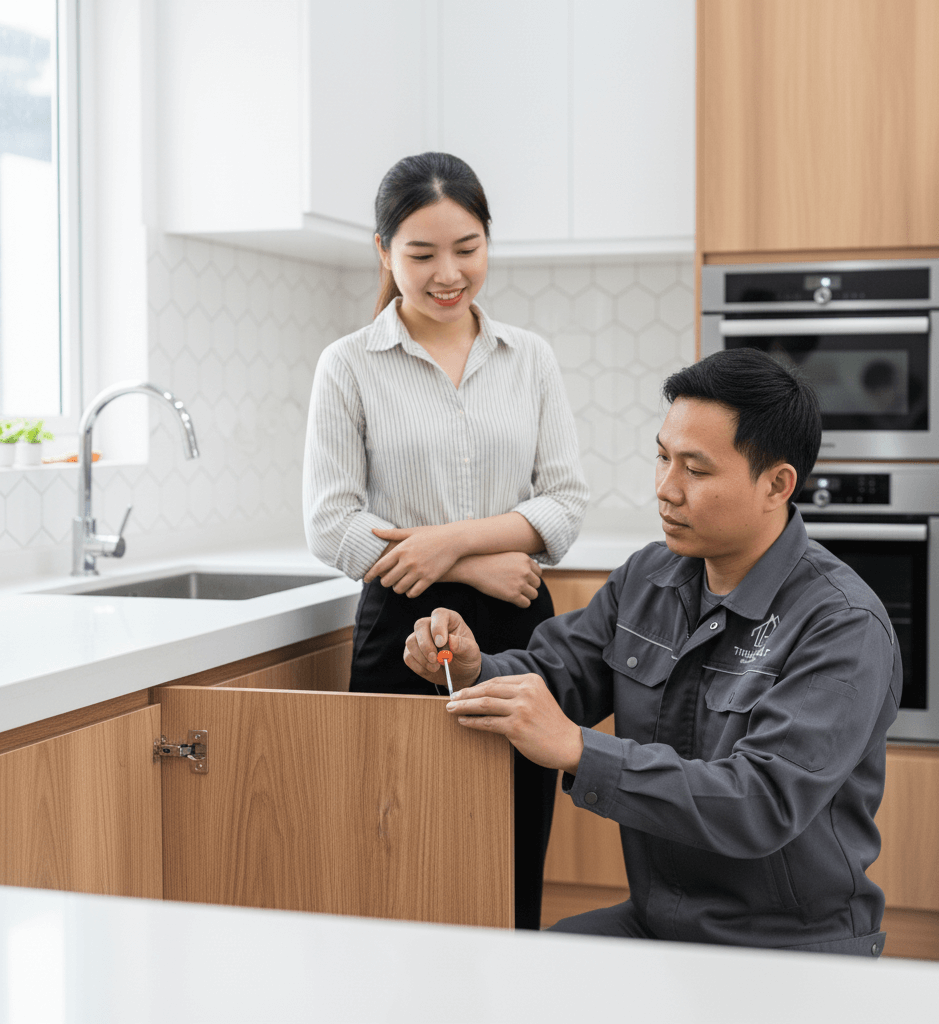 Chính sách bảo hành uy tín mang lại sự an tâm cho gia chủ sau khi bàn giao