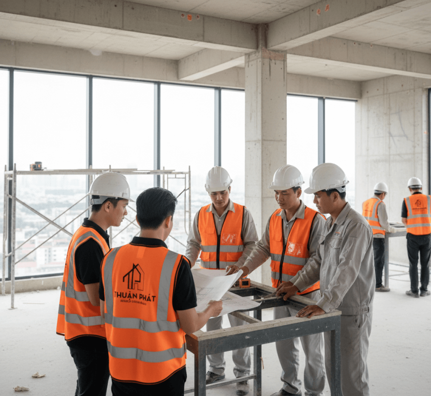 Sự phối hợp nhịp nhàng giữa đội ngũ Kiến trúc sư và Thợ Thi Công của Thuận Phát là chìa khóa cho mọi công trình đẳng cấp