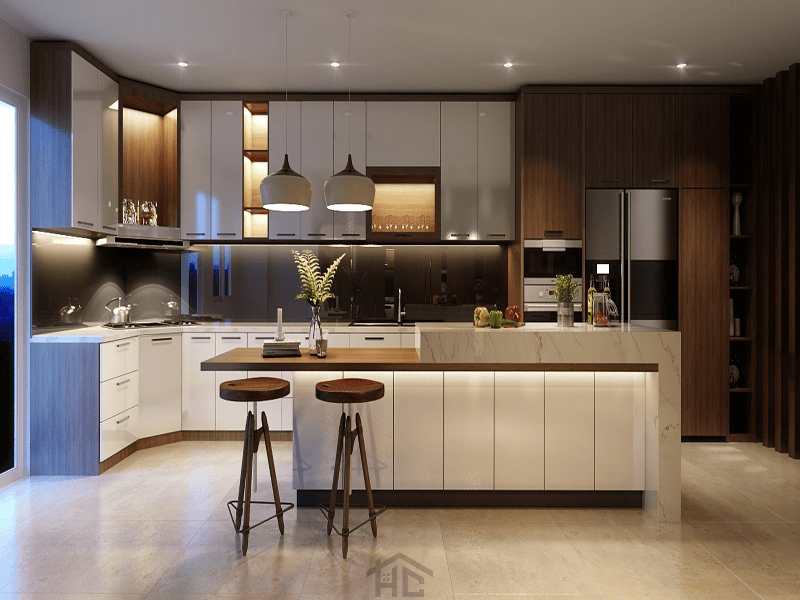 mau phong bep dep phong cach Hien Dai Luxury 7