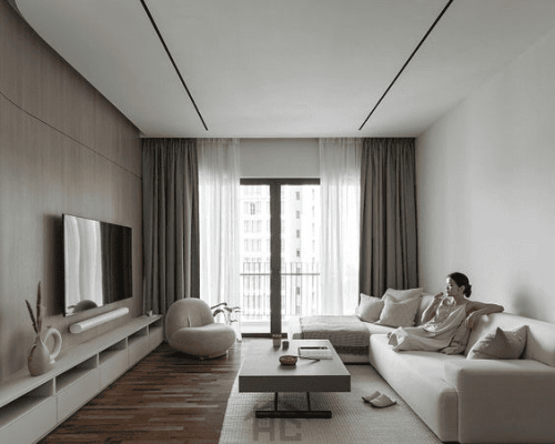 mau phong khach dep phong cach Toi Gian Minimalism 1