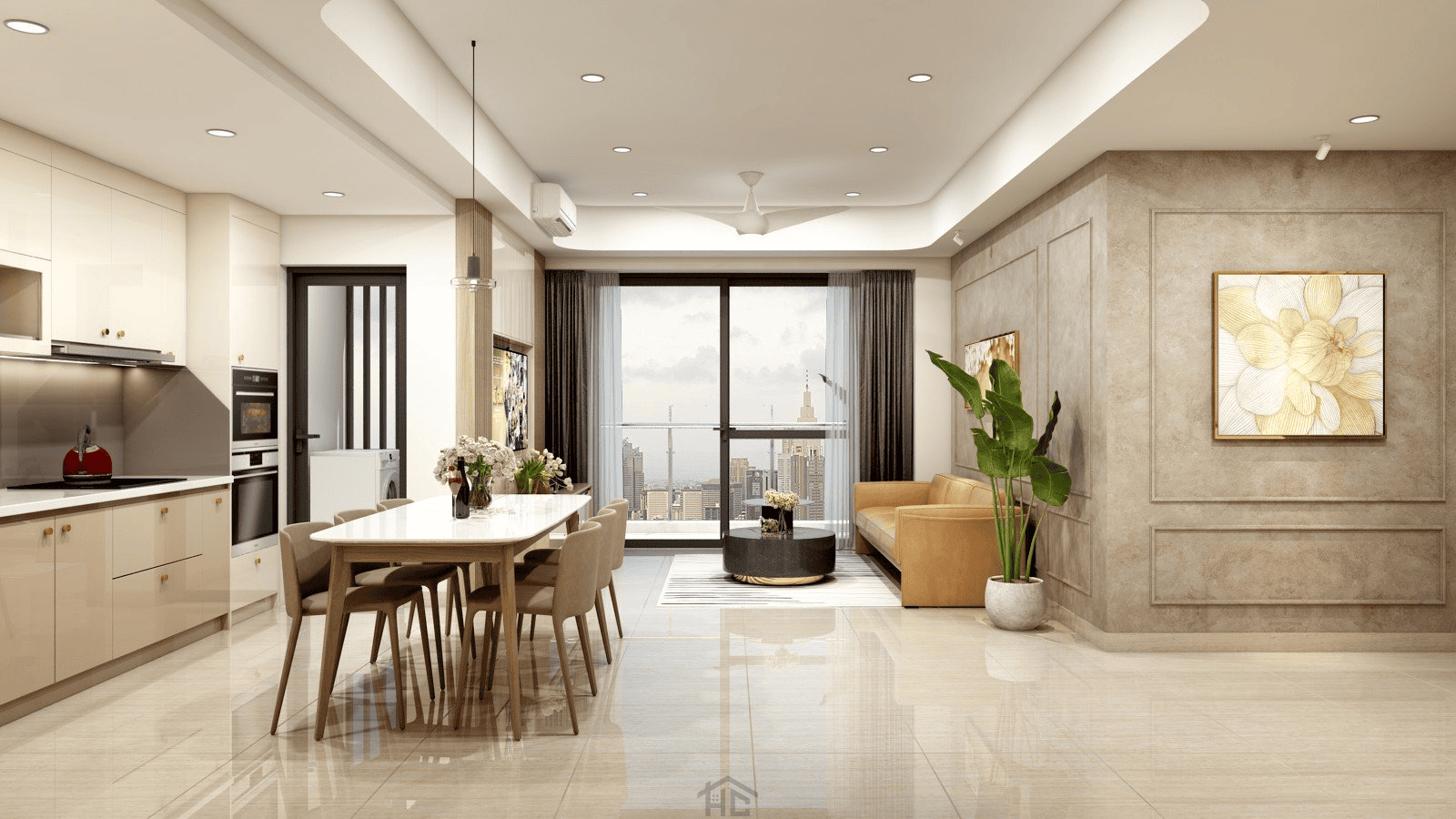 mau phong khach dep phong cach Toi Gian Minimalism 13