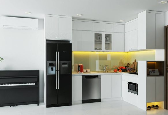 Phong bep 1 Can ho chung cu Vinhomes Grand Park