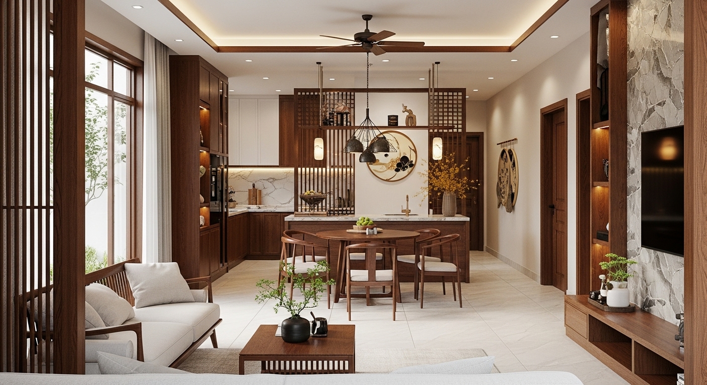 Không gian nội thất đẳng cấp thể hiện giải pháp thiết kế và thi công toàn diện, liền mạch từ Thuận Phát, kiến tạo không gian sống và làm việc lý tưởng với chất lượng vượt trội.