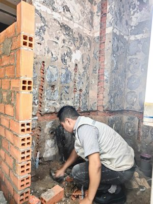 thi cong cai tao nguyen tang nha pho 51m CoLe di an 6