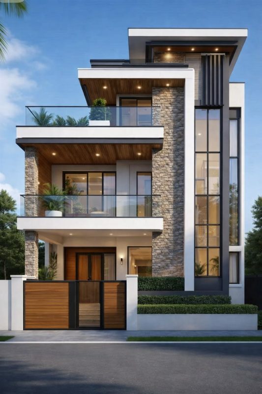 Khám Phá Kiến Trúc Ngoại Thất Biệt Thự Sân Vườn Hiện Đại Đẳng Cấp 6 Thất Biệt Thự Sân Vườn Hiện Đại Đẳng Cấp